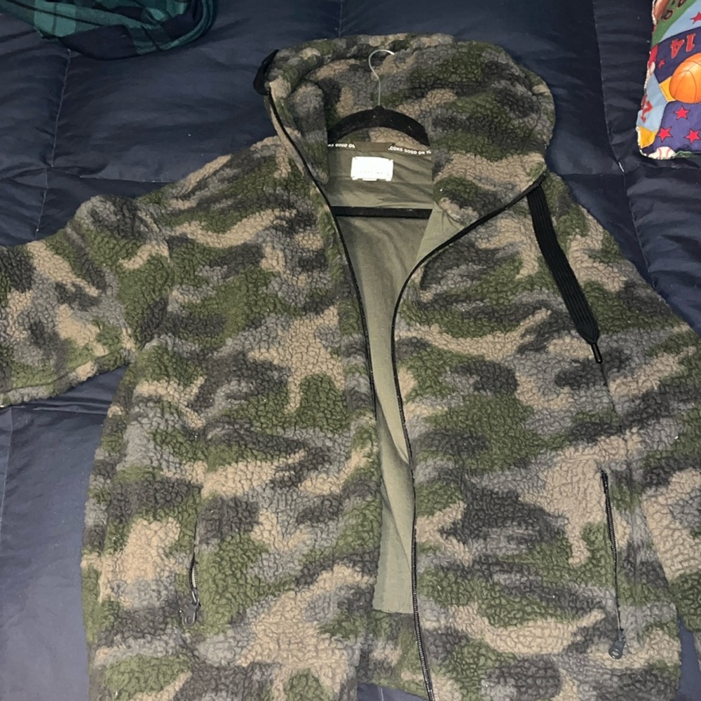 Camo fleece jacket